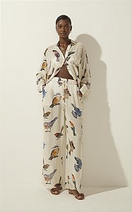 Camisa Pássaros Colagem