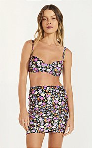Saia Aline Mini Flores