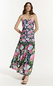 Vestido Margarida Tropical Blues