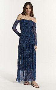 Vestido Wanessa Ikat Blues