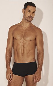 Sunga Larga Liso Preto