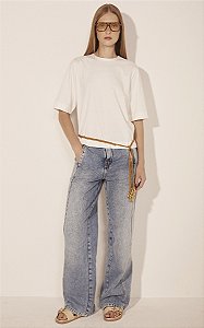 Camiseta Manga Curta Essência Off White