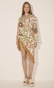 Canga Triângulo Floral Icaraí