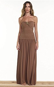 Vestido Thania Marrom