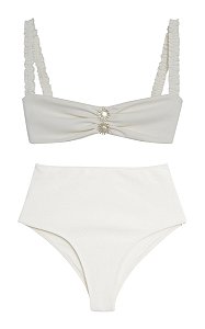 Biquíni Hot Pant Lu Off White