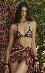 Biquíni Cortininha Bela Cashmere Red