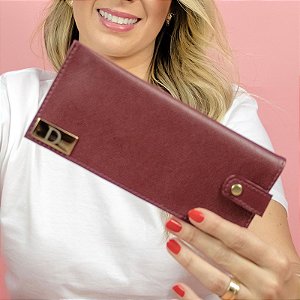 Porta óculos Duda vinho personalizado