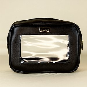 Necessaire Laura M preta personalizada