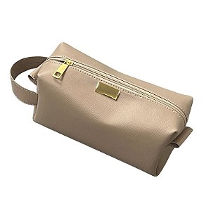 Necessaire Manu G alça lateral nude personalizada