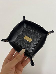 Porta treco preto personalizado
