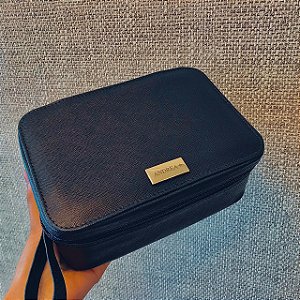 Porta Maquiagem G azul marinho personalizado
