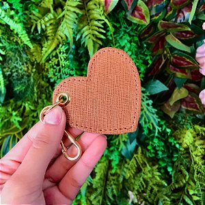 Chaveiro coração caramelo personalizado