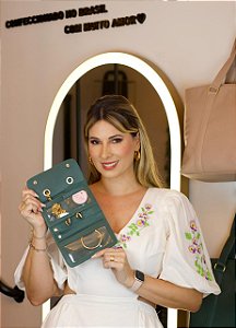 Porta Jóias verde oliva personalizado