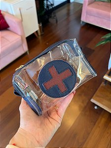 Necessaire farmacinha azul marinho personalizada