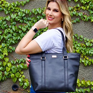 Bolsa Marli preto personalizada