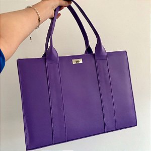 Bolsa Fadia Grande roxo  personalizada