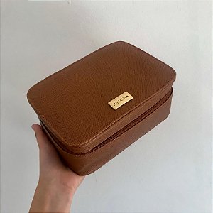 Porta Maquiagem G caramelo  personalizado