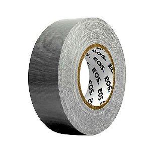 Fita Multiuso Isolante EOS Cinza Tipo Silver Tape com Alta Aderência 50m x 48mm