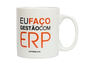 Caneca "Eu Faço Gestão Com ERP" 320ml