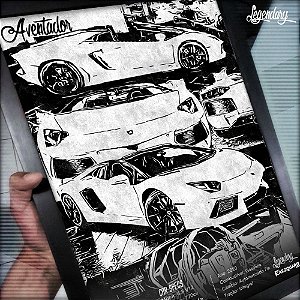 Quadro Lamborghini Aventador 2020 - Coleção: Legendary