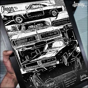 Quadro Dodge Charger RT 1969 - Coleção: Legendary