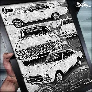 Quadro Chevrolet Opala Comodoro 78/79 - Coleção: Legendary