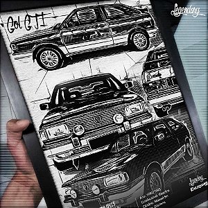 Quadro Volkswagen Gol GTI 1993 - Coleção: Legendary