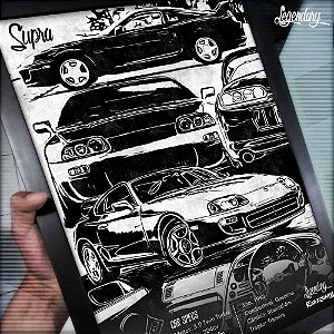 Quadro Toyota Supra 1993 - Coleção: Legendary