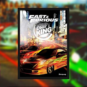 Quadro Drift King - Coleção: Fast&Furious