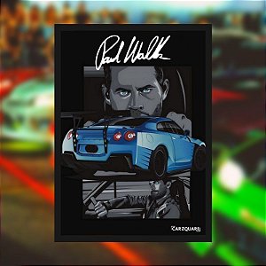 Quadro Paul Walker - Coleção: Fast&Furious