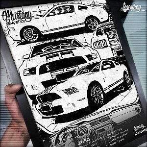 Quadro Ford Mustang Shelby GT500 - Coleção: Legendary