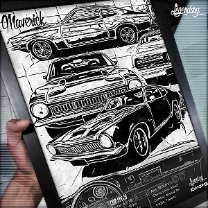 Quadro Ford Maverick SL 75/76 - Coleção: Legendary