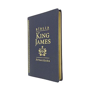 Bíblia King James Atualizada Slim Capa Luxo Preta - Art Gospel