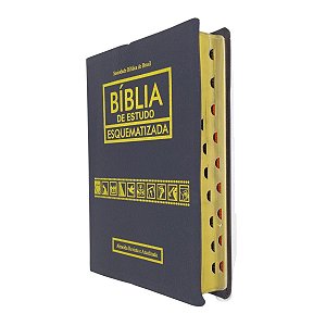 Bíblia De Estudo Esquematizada RA - Luxo Preta - Sbb