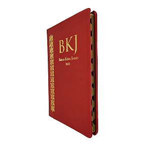 Bíblia King James 1611 Fiel Slim Ultra Fina Vermelha