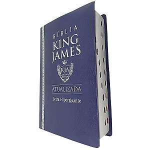 Bíblia King James Atualizada Letra Hipergigante Média Azul
