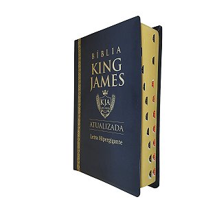 Bíblia King James Atualizada Letra Hipergigante Média Preta