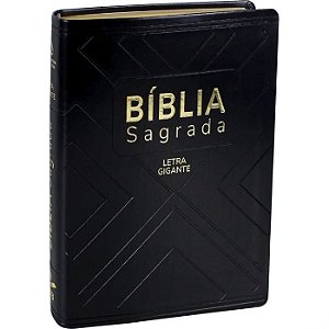 Bíblia Sagrada Naa Letra Gigante Capa Luxo Preta Com Índice Sbb 7899938416594 Nova Almeida Atualizada