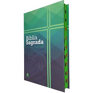Bíblia Sagrada NVI Índice Capa Dura Verde Provérbios - Hagnos
