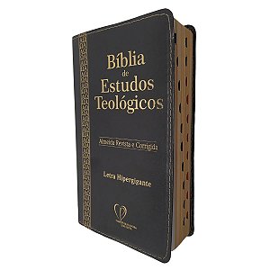 Bíblia Estudos Teológicos Almeida Revista e Corrigida Letra Hipergigante Índice Lateral - CPP