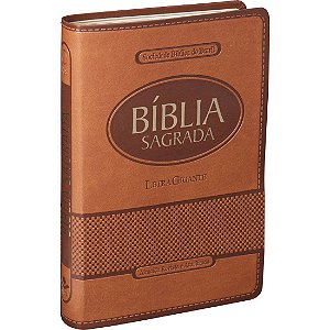 Bíblia Sagrada Letra Gigante Com Índice Marrom Sbb