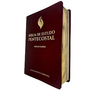 Bíblia De Estudo Pentecostal Edição Global Cpad Vinho Grande