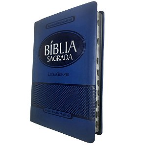 Bíblia Sagrada Letra Gigante Ra Azul Sbb