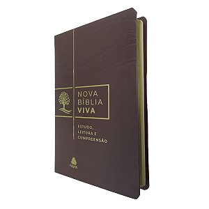 Nova Bíblia Viva De Estudo Capa Luxo Marrom - Hagnos