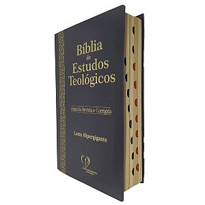 Bíblia Estudos Teológicos ARC Letra Hipergigante Índice Preta