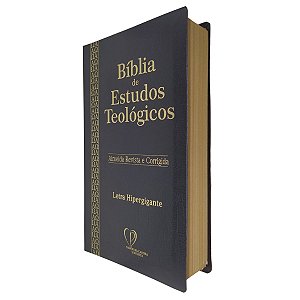Bíblia Estudos Teológicos Letra Hipergigante Coverbook Preta