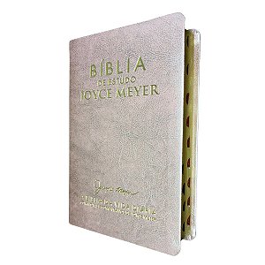 Bíblia De Estudo Joyce Meyer NVI - Capa Luxo Rose