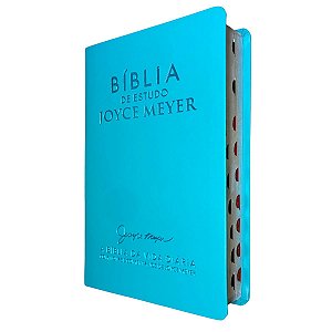 Bíblia de Estudo Joyce Meyer Vida Diária Índice Tiffany - NVI