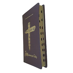 Bíblia Sagrada  Linha Ouro com índice Lateral | Sbb