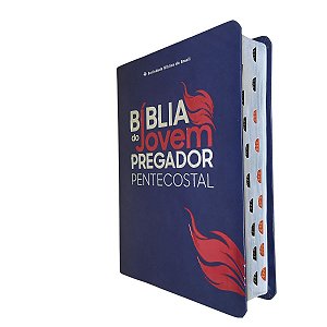 Bíblia do Jovem Pregador Pentecostal Com Índice Azul ARC SBB